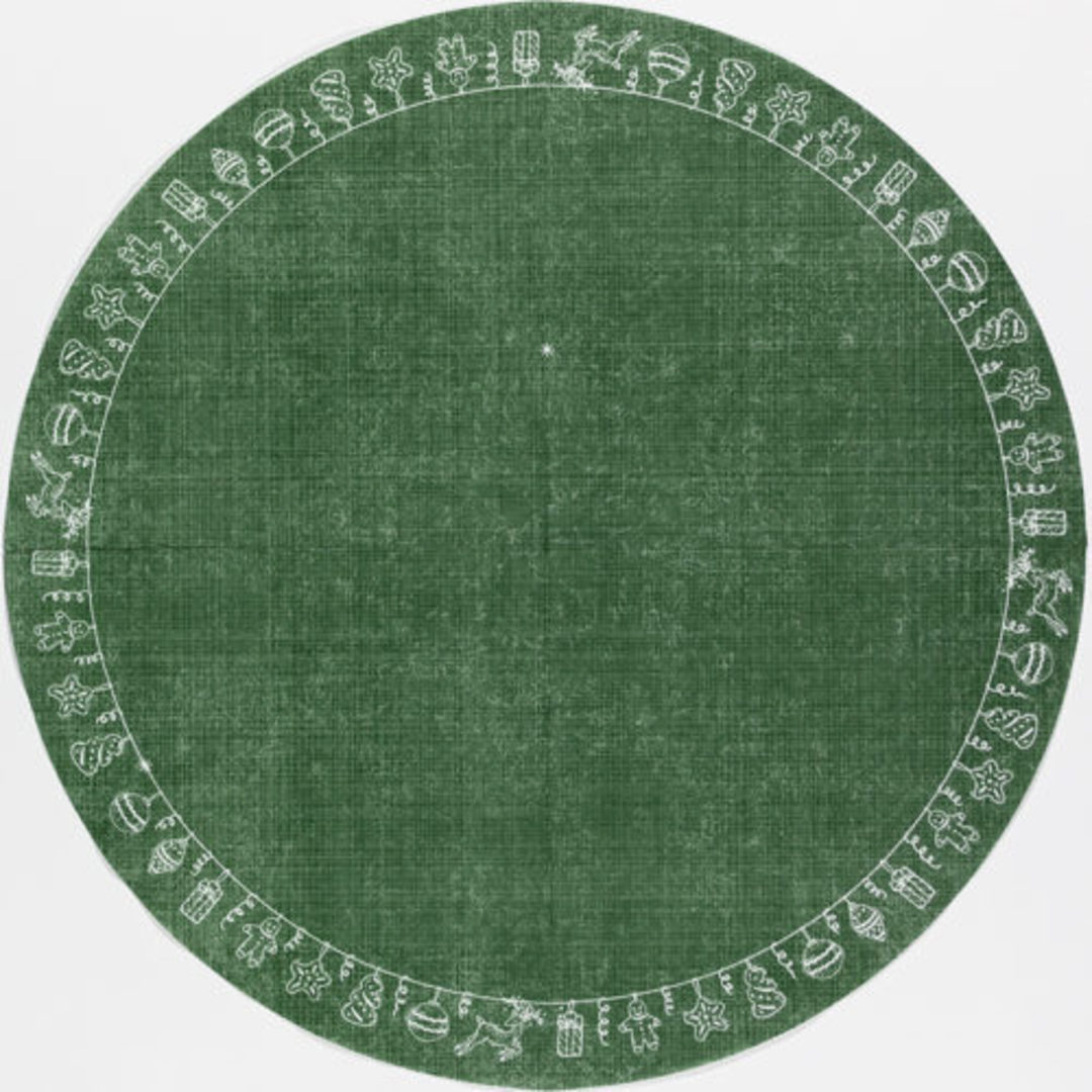 Round Paper Napkins 33cm, Xmas Tree Garland image 2